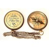 Gift for Grandson Brass Compass Engraved Quote | Memory Present