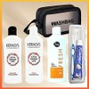 6 types of travel toiletries, 1 pack, black pouch / 여행용 세면도구 6종, 1개, 블랙파우치