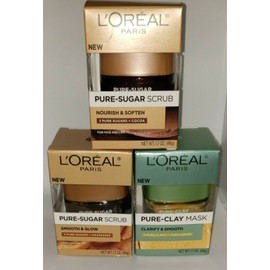 L'Oréal (3-Pack) Loreal Pure Masks--Smooth & Glow ,Nourish & Soften & Clarify & Smooth