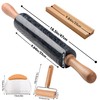 18.5 inches Marble Rolling Pin,Large Non-Stick Dough Roller,for making pizza,