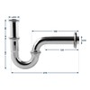 Pipe Odour Trap for Washbasin | Siphon | Odour Trap