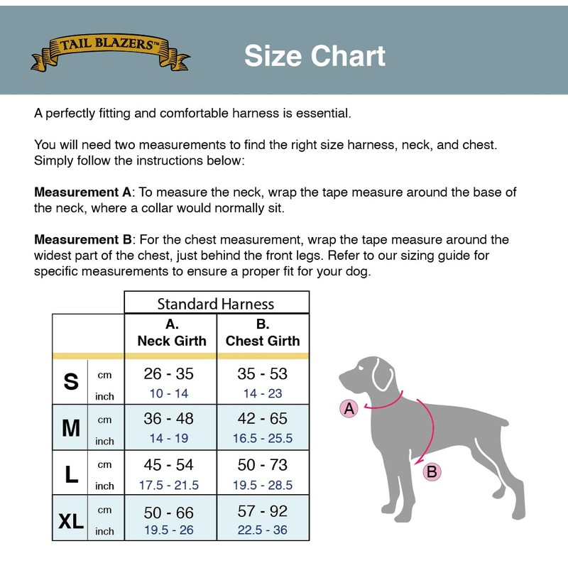 Tail Blazers Adjustable Dog Harness – No Pull, Breathable Padded