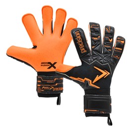 Precision Fusion X Pro Surround Quartz Wider Hand Professional Football Junior Goalkeeper Gloves, Black, 6