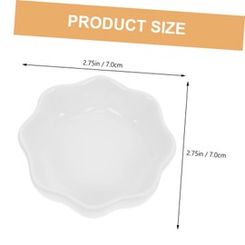 Housoutil Hamster Ceramic Bowl Hamster Feeder Chinchilla Bowl Hamster Feeding Bowl Rabbit Feeding Bowl Water Feeding Bowl Small Hamster Bowl Hamster Bowl Pet White Pack of 2