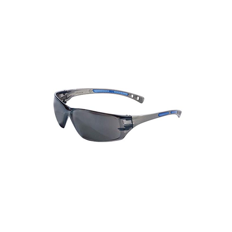 Radnor Cobalt Classic Series Safety Glasses With Charcoal Frame, Gray