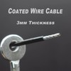 Bytiyar 1/8"(3mm) Wire Diam Galvanized Steel Cable Eyelets Ended Short