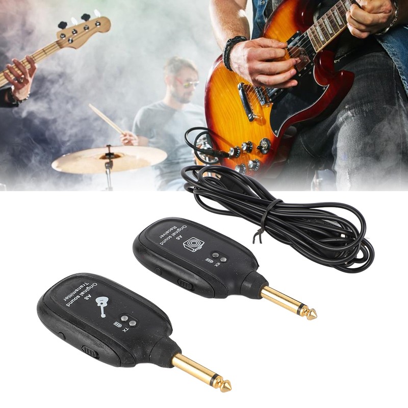 Wireless Guitar System Receiver Transmitter Audio Transmission System Accessory Set