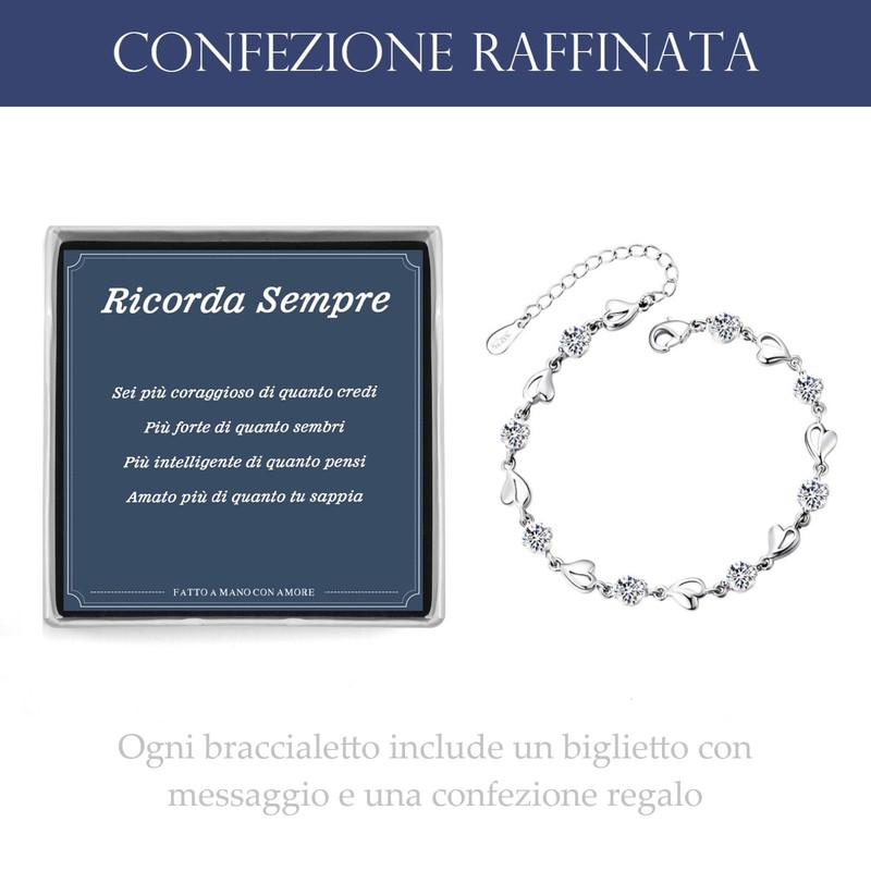 VGWON Bracciali per uomo e donna 196P, Stainless Steel, No