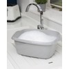 M1SS Set of 2 Soft Grey Plastic Medium Dish Drainer