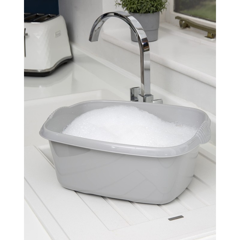 M1SS Set of 2 Soft Grey Plastic Medium Dish Drainer