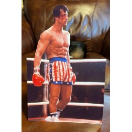 Sylvester Stallone "Rocky" Balboa Movie Tabletop Display Standee 10 1/2" Tall