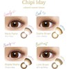 カラコン 【2枚入り×1箱】chipi 1month シピ マンスリー 1ヶ月【カラー】 ブリジットモカ 【PWR】-8.00【【含水率】38.5％【BC】8.6ｍｍ 【DIA】14.5mm 【着色直径】13.8mm