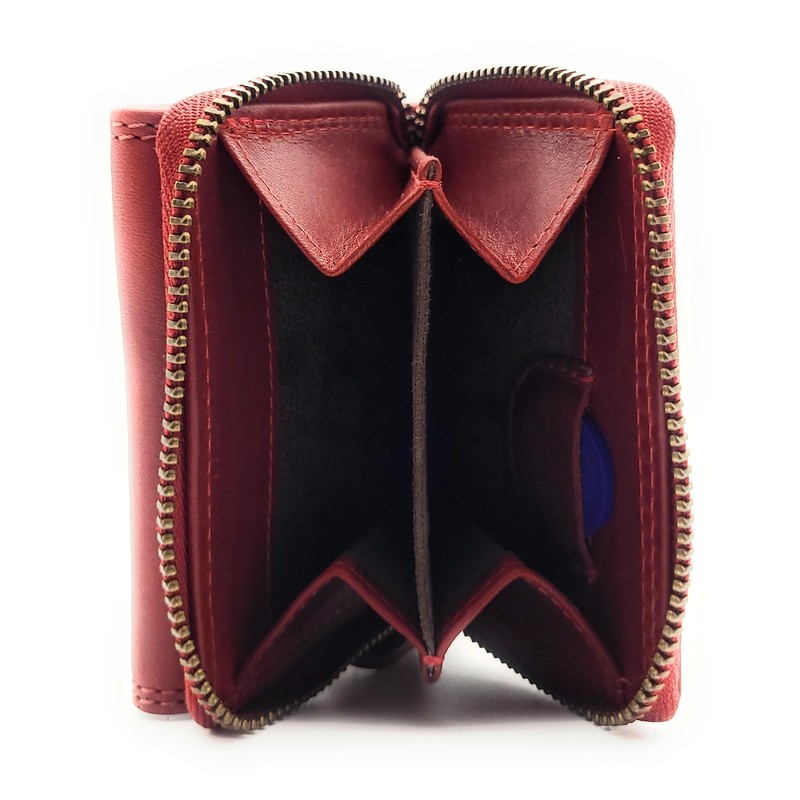 Genuine Leather Compact Wallet for Men & Women - Small