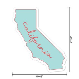 MightySkins Peel and Stick Art Removable Nature Lover Cute VSCO Girl Dorm Room Decor 48" Cali Sticker Vinyl Wall Decals