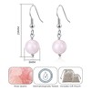 Philip Jones Rose Quartz Gemstone Round Drop Earrings
