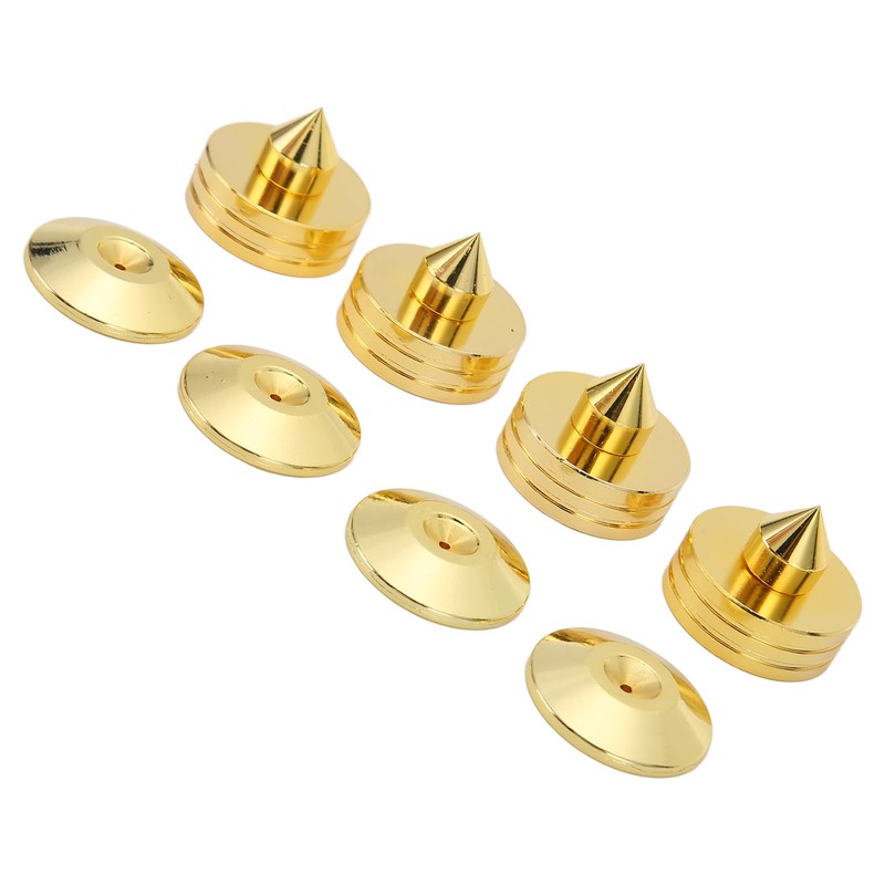 4Set Speakers Spikes Shock Absorbing Prevent Slip Zinc Alloy Speaker