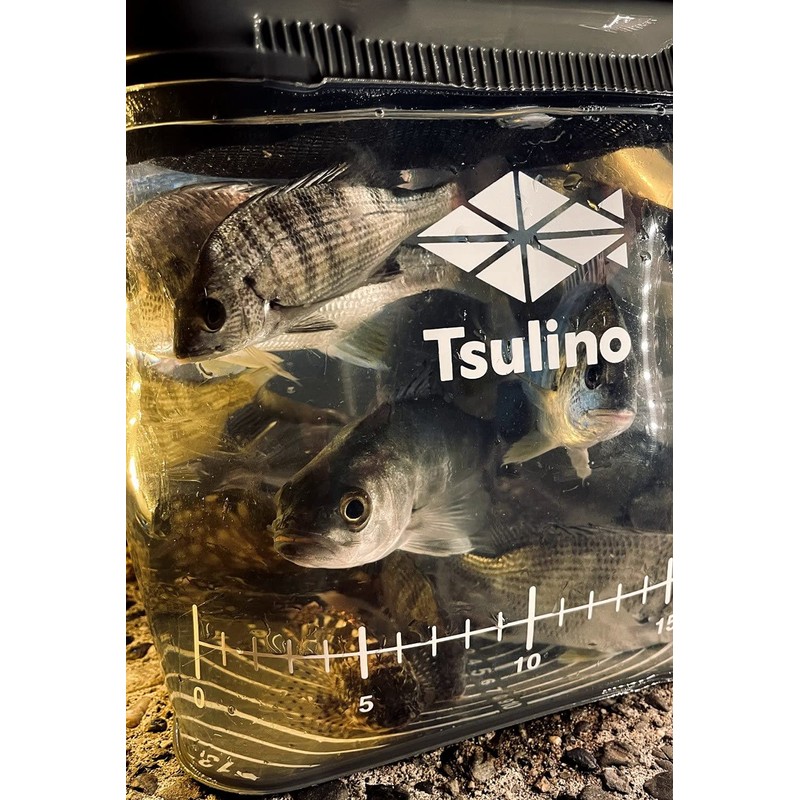 Tulino See-Through Memory Bucket, For Fishing, Cool Gray, 8.3 inches