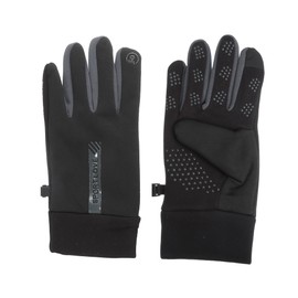 X AUTOHAUX 1 Pair Motorcycle Inner Warm Gloves 4 Way Stretch Gloves Black Gray