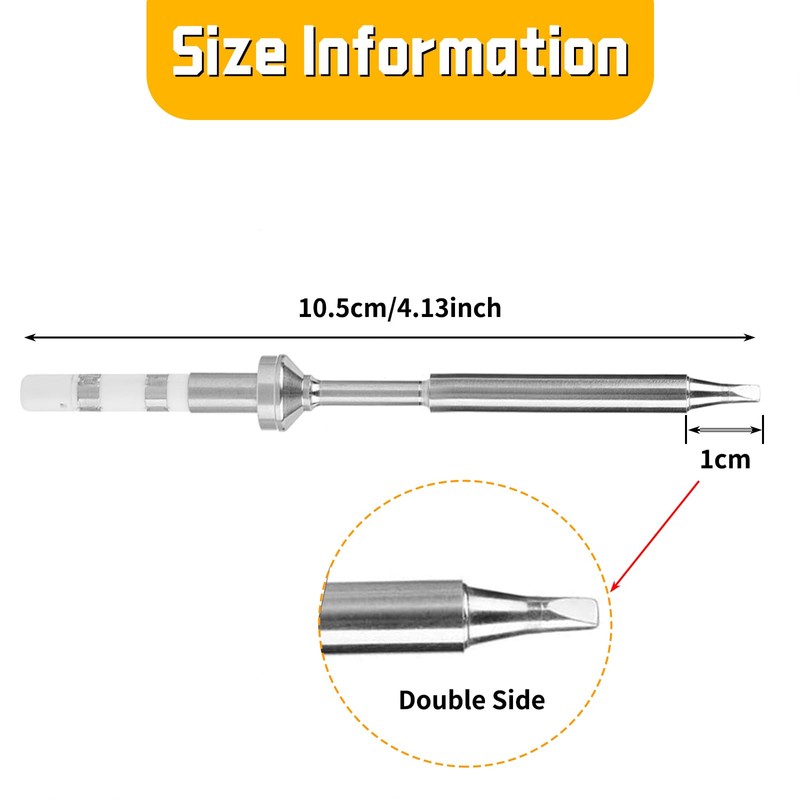 1Pcs Mini TS100 Soldering Iron Tip, 10.5cm/4.13inch Stainless Steel Soldering