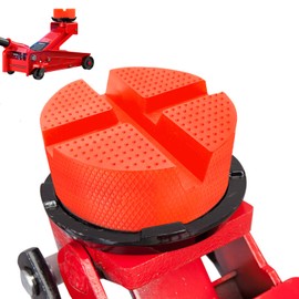 Polyethylene Cross Slotted X-Slot Jack Adapter, Disk Frame Rail Protector, Anti Slip Pinch Weld Side Support Block, Car Lift Jack Puck Pad,3.93''X1.85'' Trolley,Red