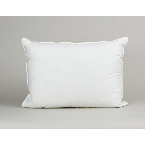 Down Etc Hypoallergenic 50/50 Goose Down and Feather Pillow, Standard, White