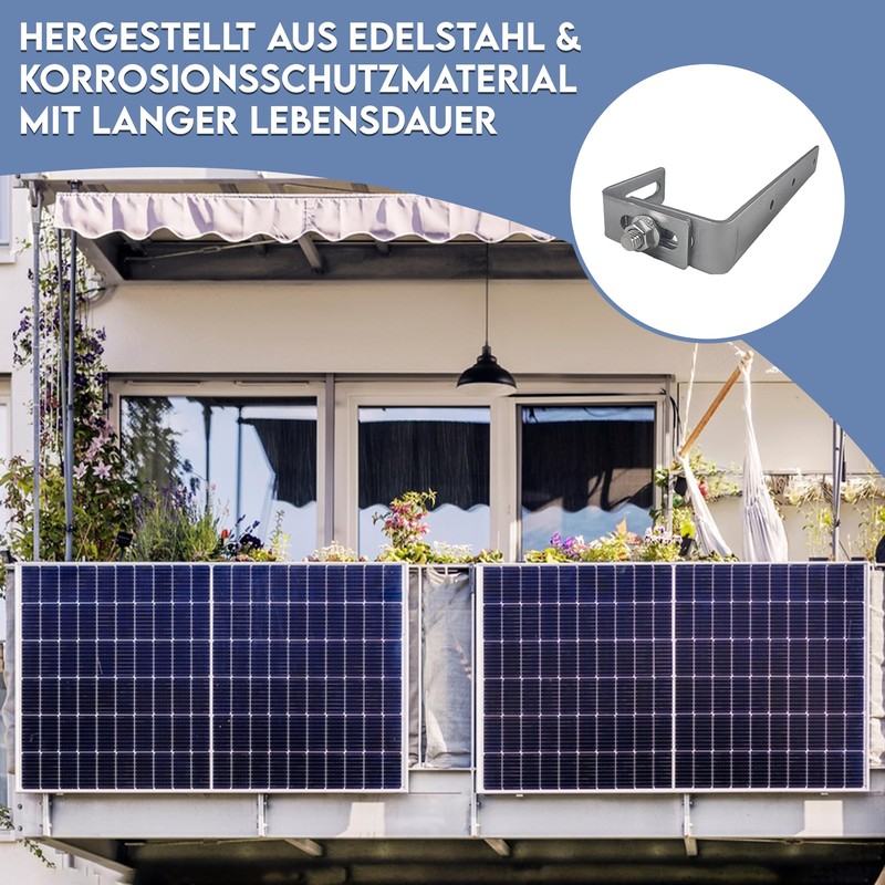 SolX Balcony Power Plant Bracket for Solar Panels [Pack of