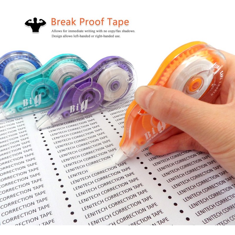 Original Correction Tape, 12 Meters Long Tape, 6-Pcs