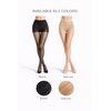 PIOGOWE 2Pack Sheer Tights for Women, 20D Legs, 40D Reinforced