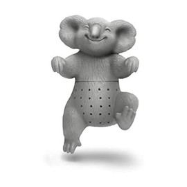 Original Fred, KOALA-TEA, Koala - Infusor de té de silicona reutilizable, gris, regalo divertido para los amantes del té, dispositivo de cocina inteligente