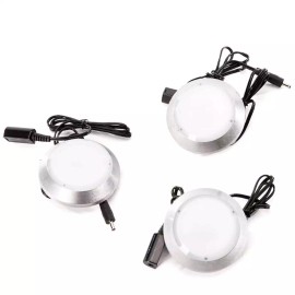 Good Earth 3-Pack 2.75in. LED Plug-In Puck Light Under Cabinet Lighting Kit - 595 Lumens -