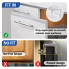 Cabinet Protector Edge Guard (Pack of 12), 24" Clear PVC
