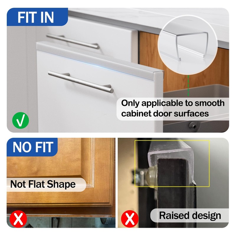 Cabinet Protector Edge Guard (Pack of 12), 24" Clear PVC