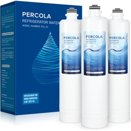 PERCOLA MIWF8200 Water Filter, Compatible with Midea® MIWF8200/MF-2812-R4 Water Filter, Midea® MRF29D3AST, MRF29D6AST Refrigerator Models (3 Pack)