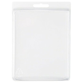 Collecting Warehouse Clear Plastic Clamshell Package/Storage Container, 5.44" H x 4.44" W x 1.5" D, Pack of 10