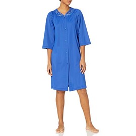 Shadowline Women's Petals 3/4 Sleeve 41 Inch Waltz Coat, Navy, Medium