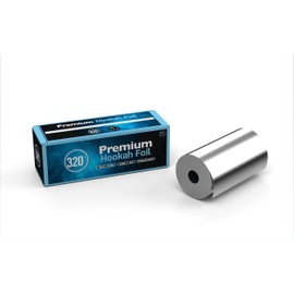 320º 320° Premium Hookah Aluminum Foil Extra Thick Heavy Duty Rolls 7" Wide (180mm) 82ft Length (25m) 40 Micron Thick