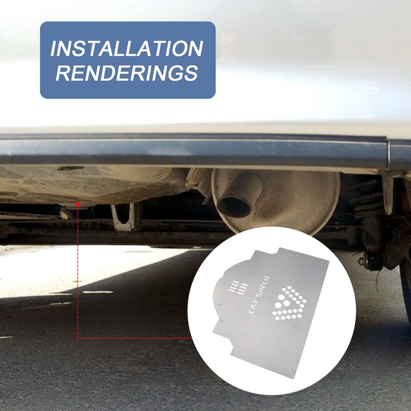 LDMINDA Catalytic Converter Protection shield Replacement For Toyota Prius 2004
