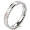 SHARDON Women's 3mm Titanium Ring with Real Deer Antler Inlay