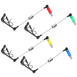 Vbest life Fishing Bite Alarm Fishing Rod Holder with LED Alarm for Fish Bite Indicators for Fishing Rod Accessories (Green)