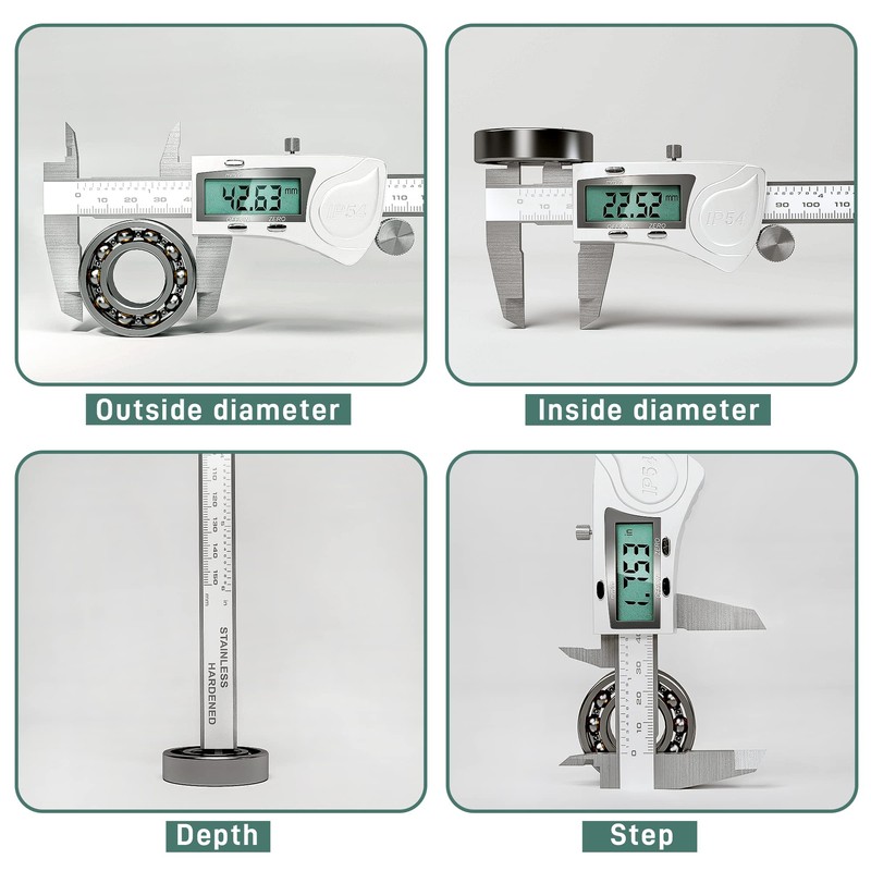 Electronic Digital Vernier Caliper Measuring Tool, IP54 Waterproof Electronic Micrometer