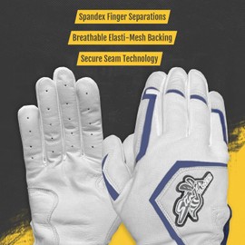 Stinger Sports Sting Squad Batting Gloves for Baseball & Softball (Adult Small, Cotton Candy)