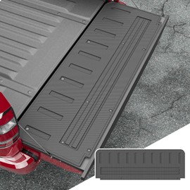 xipoqix Tailgate Mat Compatible with 2022-2024 Nissan Frontier TPE Tailgate Liner Replacement for 2022 2023 2024 Nissan Frontier Accessories(Strip Style Tailgate Mat)