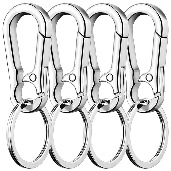 CENSIVI Pack of 4 Metal Key Chains - Carabiner Key