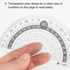 HARFINGTON 8piece Ruler Set 15cm Straight Ruler Protractor Triangle Measuring