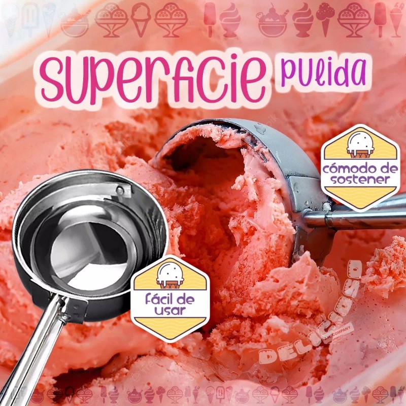 J.H. Company Cuchara Para Bolas Helado Nieve Despachador Porcionador 8362