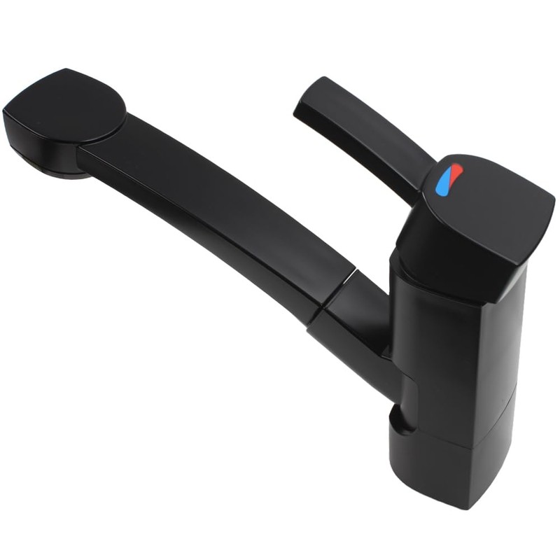 Capri Single Lever Mixer Tap with Pull-Out Shower and Switch