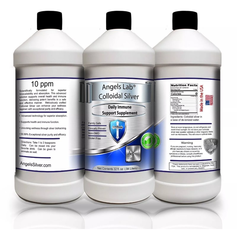 Colloidal Silver 1 one Gallon 128 oz 10ppm BEST DEAL!