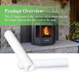 812-1322, 812-4920 Thermocouple Ceramic Protection Tube Cover Fit for QuadraFire Pellet Stove, Compatible with Thermocouple 812-0210, Fits Quadra-Fire 800, 1000, 1100i, 1200, 1200i Pellet Stoves