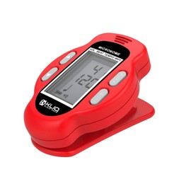 KLIQ MicroNome - Mini Rechargeable Digital Metronome - with Speaker (Digital Volume, Beat and Tempo Adjustment) Designed for use with Piano, Guitar, Saxophone, Flute, Violin, Drum (Red)