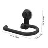 Angoily Abs Bathroom Suction Cup Paper Holder Black Towel Suction